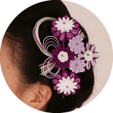 オリジナル髪飾りをプレゼント